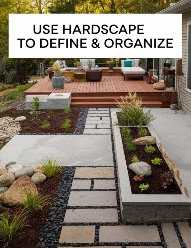 Use Hardscape to Define & Organize